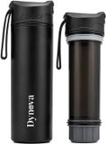 Dynova Waterfilter Drinkfles - 650 ml - Zwart