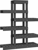 vidaXL Plantenstandaard - 85x25x109,5 cm - Massief Grenenhout - Grijs