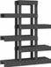 vidaXL Plantenstandaard - 85x25x109,5 cm - Massief Grenenhout - Grijs