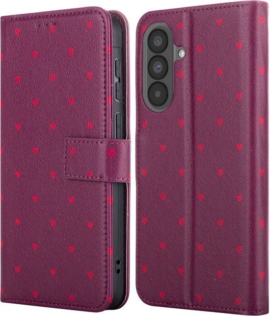 imoshion Design Bookcase - Samsung Galaxy A37 (5G) - Kunstleer - Rood