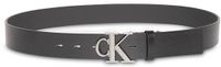 Calvin Klein Heren Riem Leer Zwart