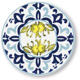 Excelsa Set van 6 Amalfi Pizzaborden 31 cm – Keramiek, Rond, Veelkleurig