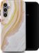 Selencia Hoesje Samsung Galaxy S23 FE - Vivid Backcover - Chic Marble Gold