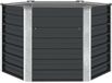vidaXL Plantenbak verhoogd 129x129x77cm gegalvaniseerd staal antraciet