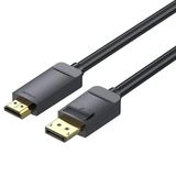 Watio Wave Converter, DisplayPort naar HDMI 4K, 1,5 m kabel, zwart