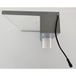Lame d'eau acrylique à LED pour piscine, largeur 45 cm, encastrée, projection 13,5 cm, entrée d'eau par le bas, compatible sel et chlore