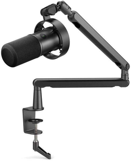 FIFINE T688 USB / XLR Dynamic Microphone with Boom Arm - Streaming - Podcasting - Gaming - Suitable for PS4 / PS5 / PC - Black
