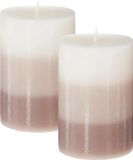 Atmosphera Geurkaars Nina - 2x stuks - Vanille - 45 branduren - 7 x 10 cm