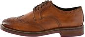Next - Heren - Leren brogues met contrasterende zool, brede pasvorm - Bruin