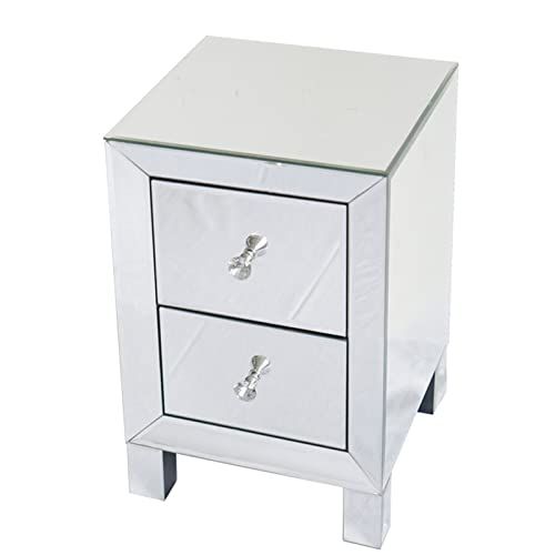 VIORED Multifunctioneel Nachtkastje Nachtkastje Met Dubbele Lade Smalle Bijzettafel Salontafel Bijzettafel Nachtkastje Locker Indoor Slaapkamer Locker Zwart Nachtkastje