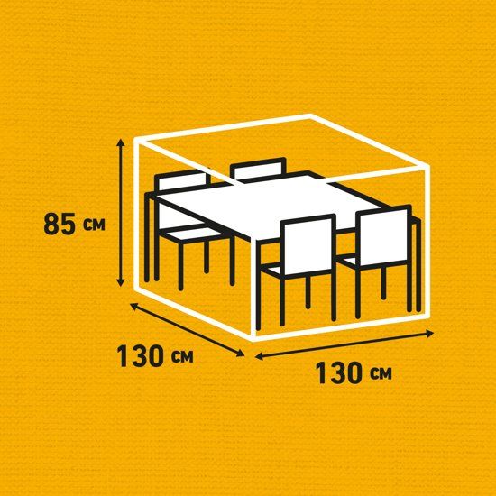 Madison Luxe tuinset beschermhoes tuinmeubelhoes 130 x 130 x 85