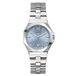Guess Empress GW0873L1 Dameshorloge - Staal - Zilverkleurig - Blauwe Wijzerplaat