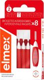 Elmex Interdentale Ragers 0,9 mm – Maat 2 Rood | 8 stuks