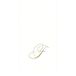 Caspari Monogram papieren handdoeken, met initiaal F, White Pearl, 24 stuks