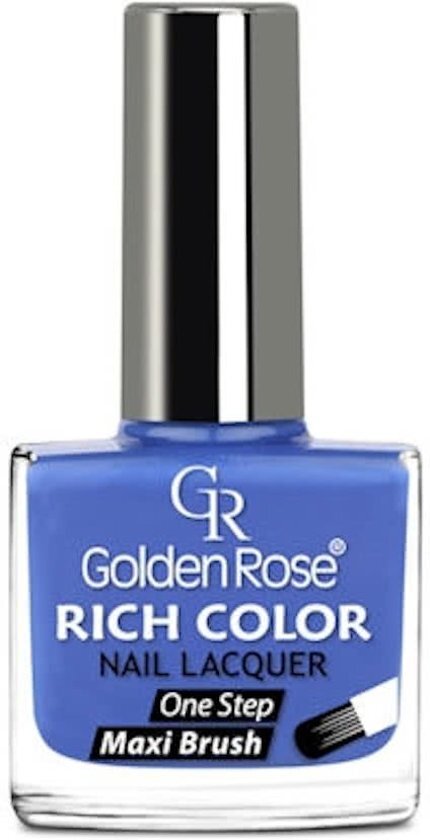 Golden Rose Rich Color blauwe nagellak 49 10 5 ml. Topnagellak gemakkelijk en snel