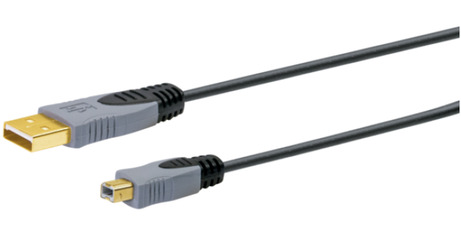 Schwaiger USB 2.0 A - B Kabel - 2m - Zwart