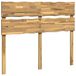 vidaXL Live Edge Hoofdbord ROSTOCK Wit 135 cm Massief Acaciahout