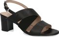 Caprice Dames Sandaaltje 9-28309-42 019 G-breedte Maat: 37.5 EU Zwart Leer Blokhak Gesp Lente/Zomer 2024