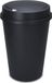 Grote plastic afvalcontainer met deksel dat openklapt - 50 liter - antracietgrijs