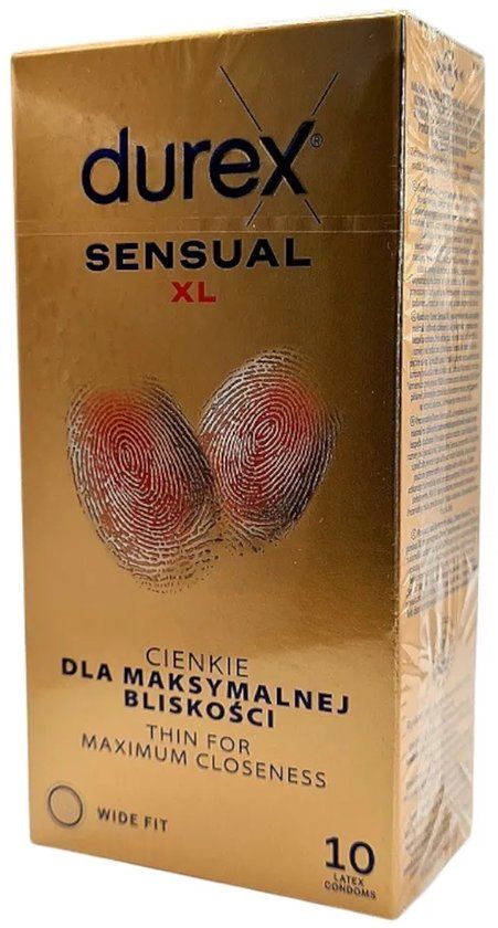 Durex Sensual XL Condooms - 10 Stuks