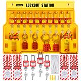 VEVOR Lockout Tagout Kit Stations Beveiliging 58 Stuks Groepen Sloten Hasps
