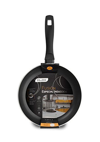 Ibili Koekenpan Fusion 22 cm, aluminium, zwart