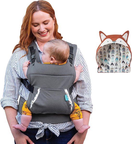 Infantino Cuddle Up Ergonomic Baby Carrier with Fox Hood - 5.4-18kg