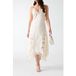 GUESS Brooke Embro Midi Dr Sandy Shore Maat: 46 | Midi Jurken Outlet | Dames | Wit