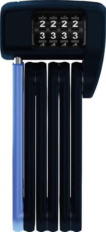 Abus Bordo Lite Mini 6055C/60 Vouwslot - Zwart/Blauw - 60 cm - Movistar Team