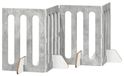 Syfax Opvouwbaar huisdierhek 4 st 201 x 38 x 70 cm