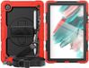 Selected by GSMpunt.nl Samsung Galaxy Tab A8 Hoes met Screenprotector en Handriem - Rood