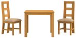 LELYSTAD Ensemble de salle à manger 3 pièces Beige 90 x 90 x 75 cm