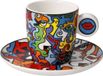 Espressokopje Goebel - Billy The Artist | Kop en schotel Espresso Evolution of Love II | Porselein - Divers - 12cm - 100ml