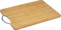 Secret de Gourmet Snijplank met metalen handvat - 42 x 30 cm - bamboe hout