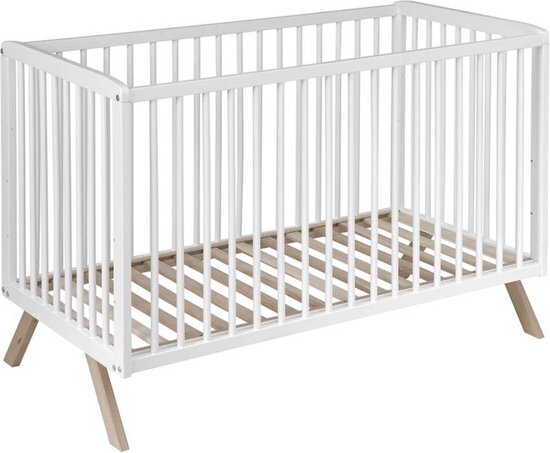 Cabino Baby bed / Ledikant Teresa met Verstelbare bodem - Wit 60 x 120 cm