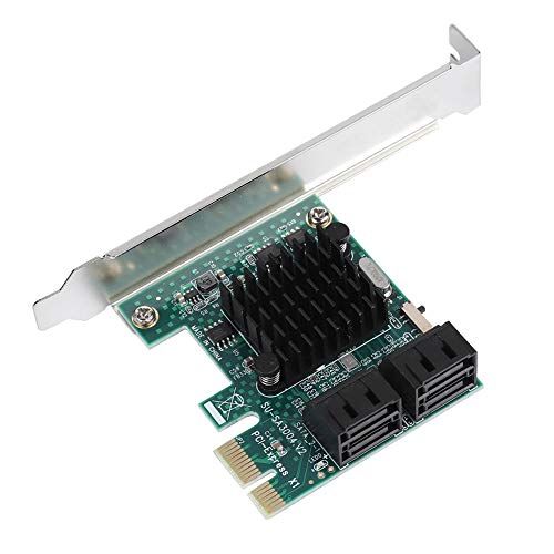 Tosuny PCIE naar SATA 3.0 uitbreidingskaart, PCI Express naar SATA 3.0 uitbreidingscontrollerkaart met 4 poorten, AHCI / IDE / Data Disk Drie modi, ondersteunt Win XP / 2003 / Vista / Win7 / Win8 / Win10