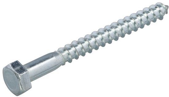 Hoenderdaal Fasteners Hoenderdaal Houtdraadbout 7x90mm Verzinkt DIN 571 (100 stuks)