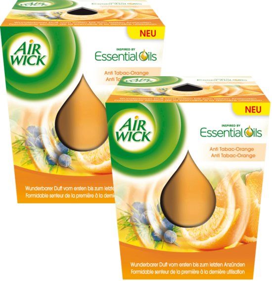 Air Wick Anti Tabak Geurkaars - 2 stuks