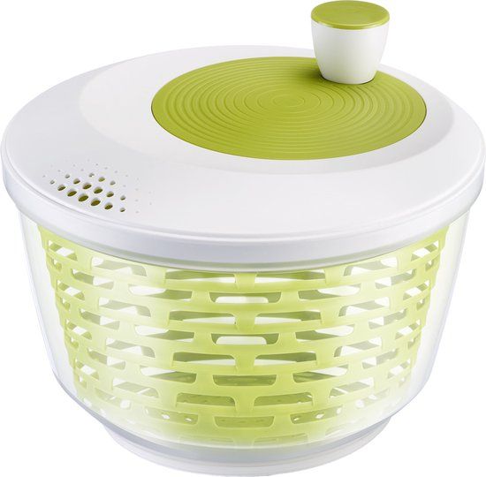 Westmark Spinderella Slacentrifuge, 4.4L, Ø 23.5cm, Kunststof, BPA-vrij, Transparant/Wit/Groen