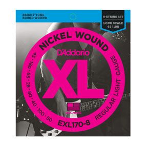 D'Addario EXL170-8 - Snaren voor muziekinstrumenten - 8 stuks