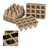Merkloos / Sans marque 1224x kweekpotjes - afbreekbaar - stekpotjes - turfpotjes - tray