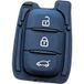 Dacia/Renault 3 Boutons Caoutchouc Adaptables Pour Dacia/ Renault 3 Boutons Clé Droite