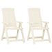 vidaXL Chaise de jardin extérieur Plastique Blanc