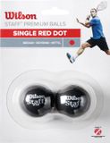 Wilson Staff Squash Red Dot 2 Pack Ball WRT617700