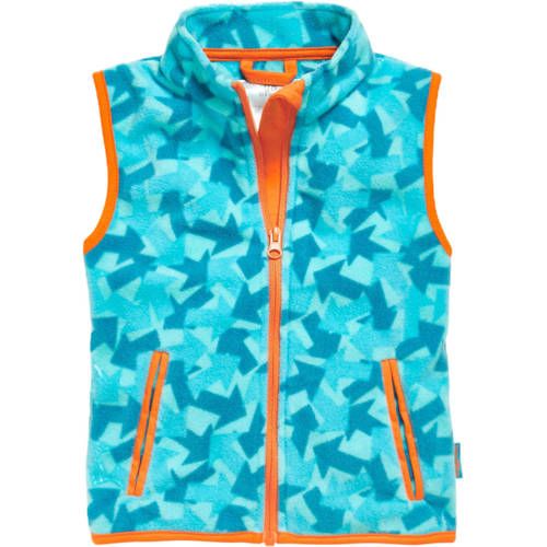 Playshoes Fleece Bodywarmer with All Over Print - Blue