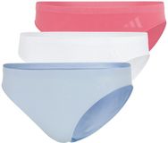adidas Sportswear 3PK BIKINI - Sport Active Seamless - Packaged Panties – Damen Onderbroek - koraal, wit, lichtblauw