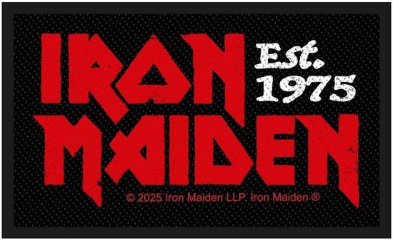 Iron Maiden Est. 1975 Unisex Patch - meerkleurig