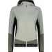 CMP Veste coupe-vent hybride à capuche fixe Femme