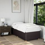 Maison Exclusive - Cadre de lit avec matelas, brun foncé, 80 x 200 cm, textile
