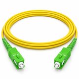 1aTTack.de 1x 7,5m OS2 LWL SX SIMPLEX patchkabel G.652.D SC/APC - SC/APC SM SINGLEMODE - 9/125 µm LSZH geel